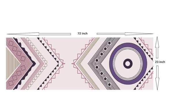 Yogafitt 100% Cotton Anti-Skid Yoga Mat – 23x72 inch Pink Exercise, Gym & Sports Mat - Image 5