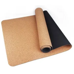 The Yogis Cork Yoga Mat – Eco-Friendly Non-Slip Exercise Mat with Sweat-Resistant Natural Cork & TPE Backing – 6mm Thick (72" x 24") for Hot Yoga, Pilates & Fitness – Includes Carry Belt